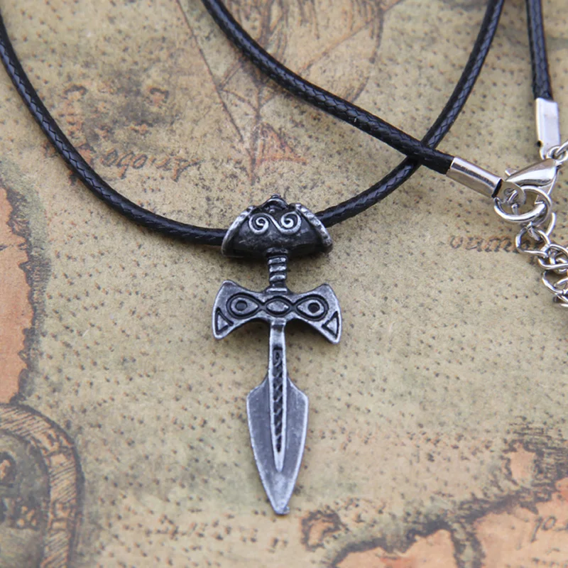 5 Colors 1pcs thor's hammer mjolnir pendant choker necklace viking scandinavian norse viking necklace Men gift