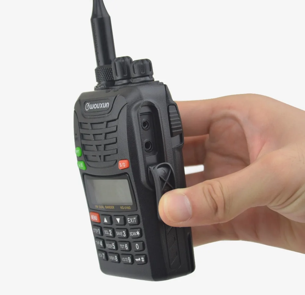 Wouxun Walkie Talkie KG-UV6D Dual Band 136-174MHz & 400-470MHz profesional FM Radio dua arah