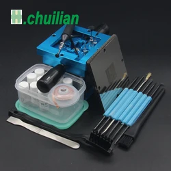 Blue BGA reballing kit 90*90mm BGA reballing station with hand shank Gift 10/PCS BGA Universal Stencil