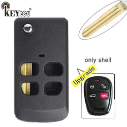 KEYECU for Kia Optima Sorento Spectra Keyless Entry Upgrded Flip Folding 3+1 4 Button Remote Car Key Shell Case Fob