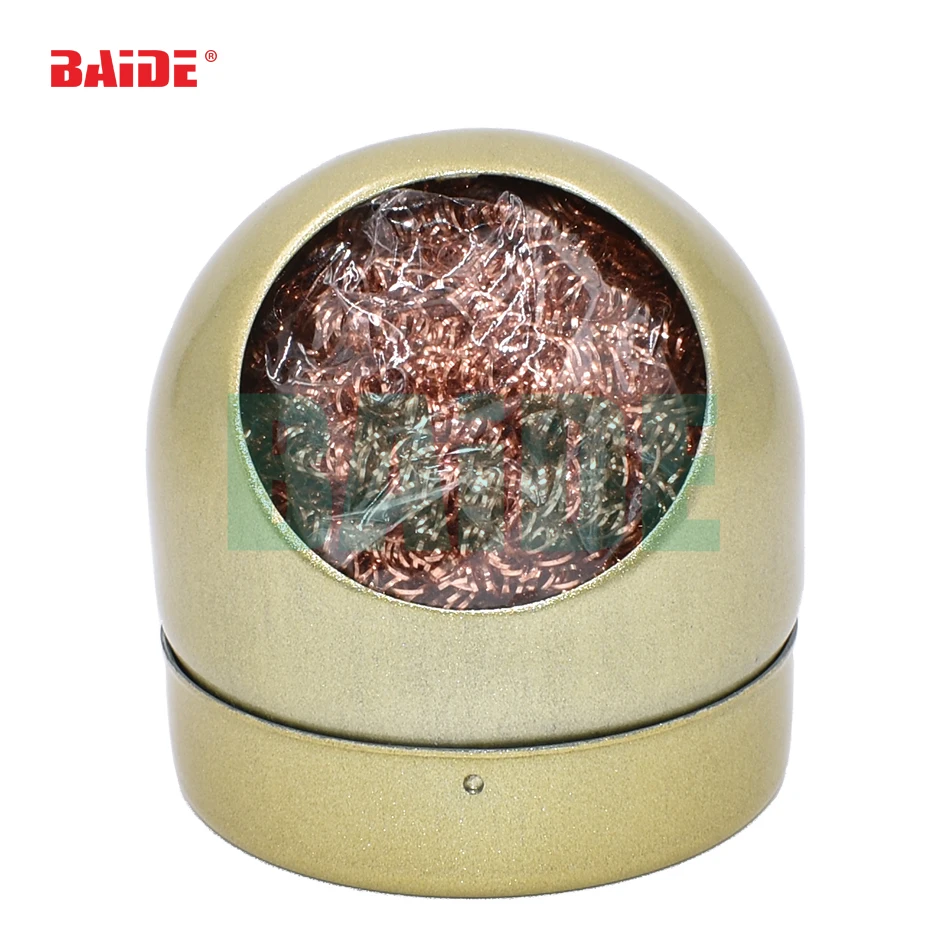

Wholesale Gold Wire With Stand Set Welding Soldering Solder Iron Tip Cleaner Cleaning Steel Hot Selling 160pcs/lot