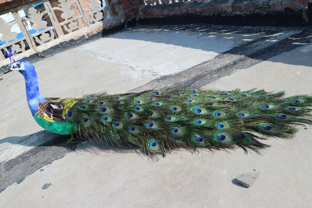 large 150cm simulation peacock model beautiful feathers peacock bird handicraft party prop,home garden decoration gift p0895