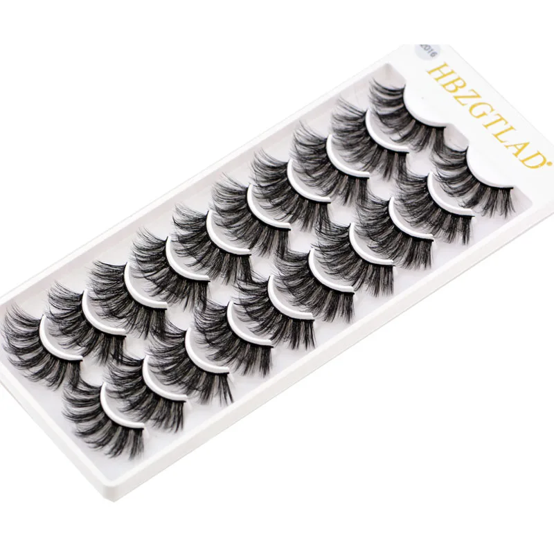 24Styles 10 pairs natural false eyelashes fake lashes long makeup 3d mink lashes extension eyelash mink eyelashes for beauty