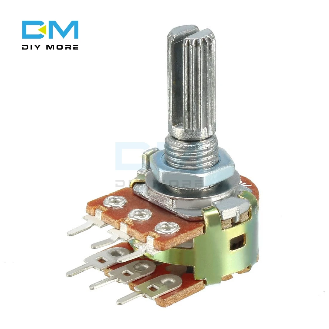 5PCS Potentiometer Resistor Linear Taper Rotary Potentiometer For Arduino 1K 2K 5K B10K 20K 50K 100K 250K 500K 1M Ohm Cap Knob