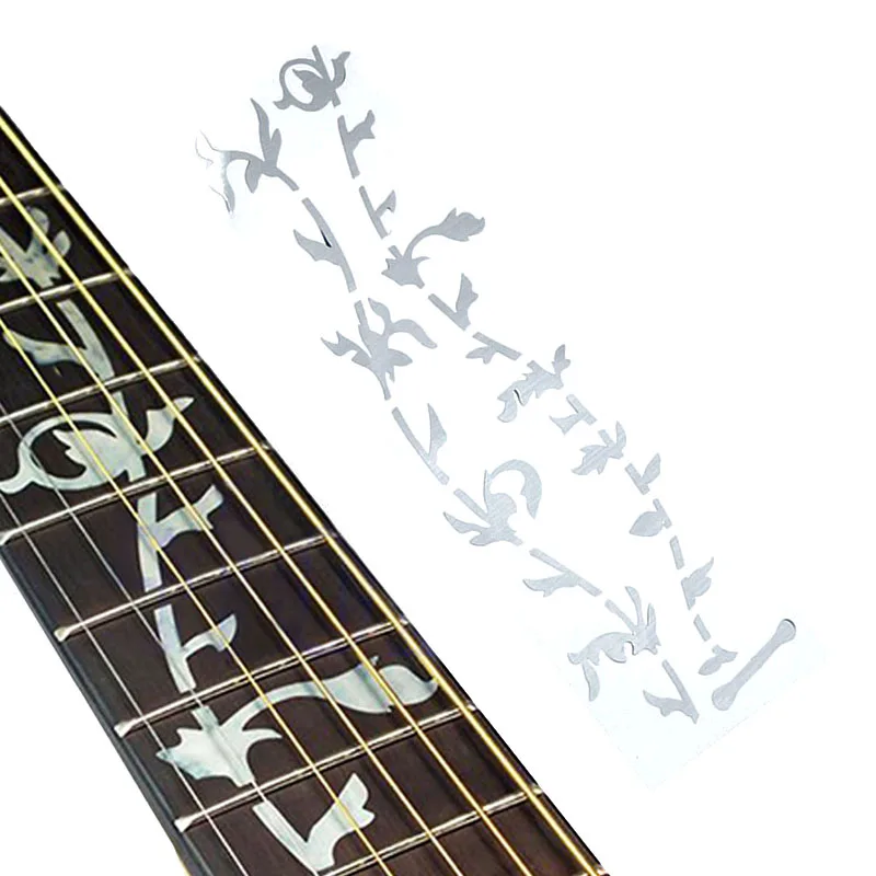 Guitar Or Bass Tree Of Life Fretboard Silver Color Inlay Ultra Thin Sticker