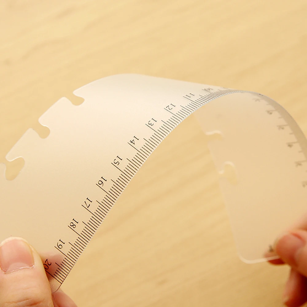 2pcs/lot A5/A6/A7 Size Page Marker Frosted Plastic Ruler Insert Refill Organiser