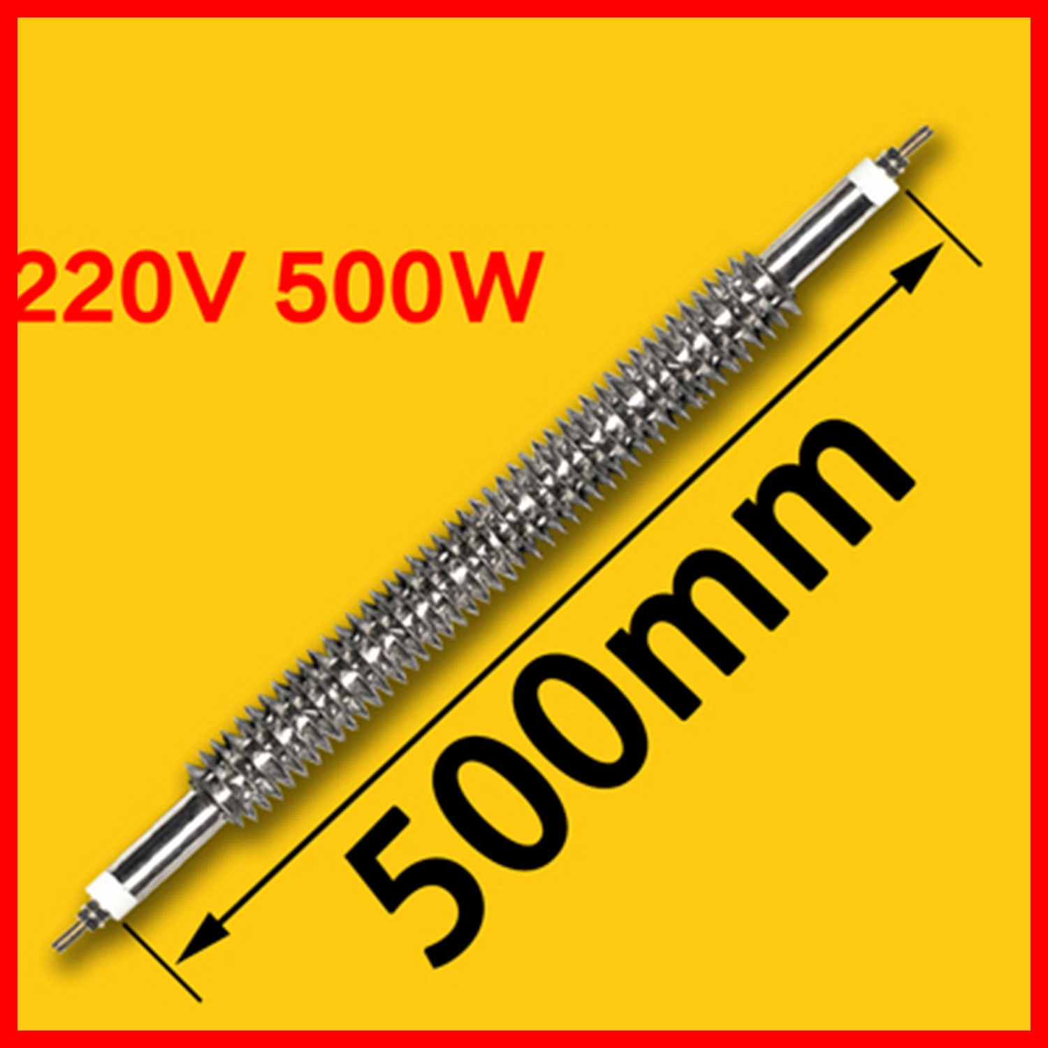 

500mm 220V 500W Air drying heating fin heating tube oven electric heating tube heating rod