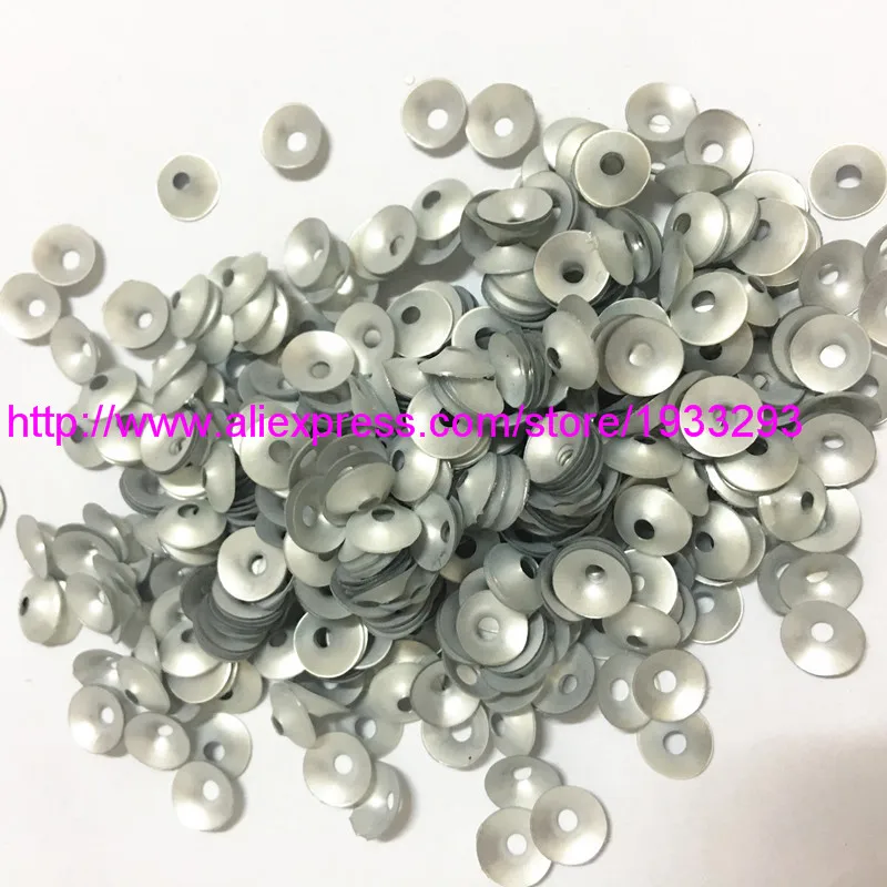 50g(3000pcs) 6mm CUP Matt Silver Color Funnel Shape round loose sequins Paillette sewing Wedding craft good quality