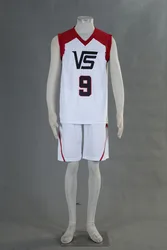 Kuroko no Basket LAST GAME Street Ball Team Vorpal Swords Team Sportswear Jersey No.#9 10 11 White Set CosplaY Costume