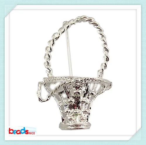 

Beadsnice ID24255 in stock item vintage brooch flower basket fashion brooch gold/silver jewelry wholesale