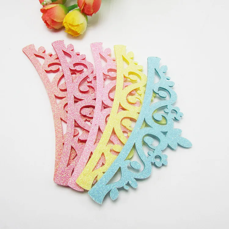 10pcs/lot shiny powder crown applique Patch, for DIY jewelry accessories, very cute crown for Headdress accessories