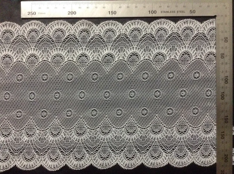 19cm hot selling symmetrical shell edge lace trim,BB0826A