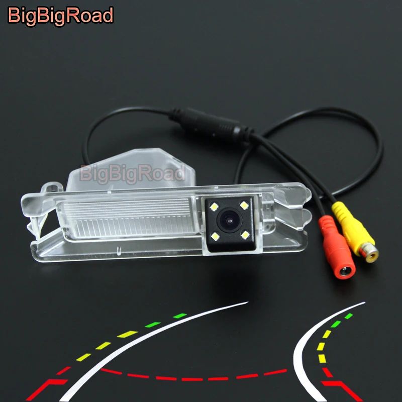 BigBigRoad Car Intelligent Dynamic Tracks Rear View Camera For Lada Largus II 2 sedan 2012 2013 2014 2015 2016 2017 2018 2019