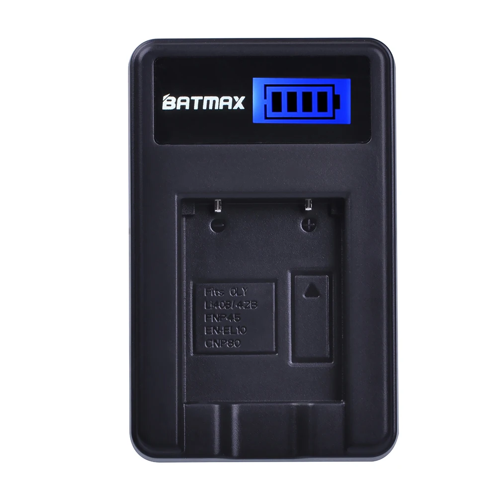 Batmax Li-40B NP-45 Bateria 1200mAh Battery+LCD Charger for Olympus Li 40B Li-42B for FUJIFILM NP-45 NP-45S NP-45A 45B EN-EL10