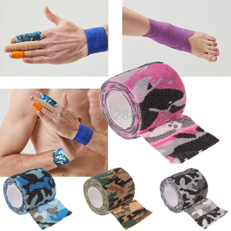 Tattoo Self-adhesive Non-woven Elastic Bandage Grip Tube Cover Wrap Sport Tape