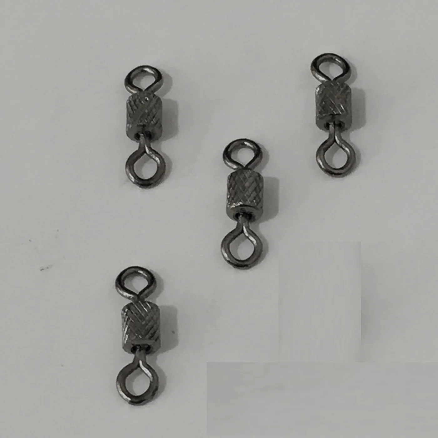 10pcs/lot  Ball Bearing Stainless Steel Fish Connector Rolling Swivels Rig Barrel Pin Connector Lure Fishing Accessories