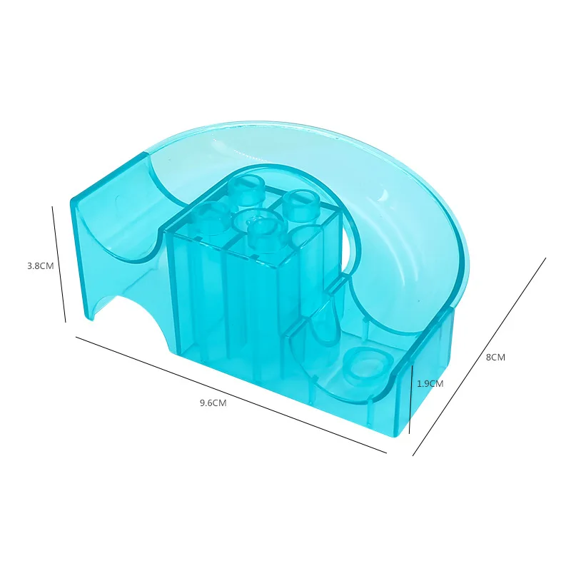 Grote Deeltje Diy Bouwstenen Marmeren Ras Run Doolhof Bal Spoor Accessoires Compatibel Met Educatief Speelgoed Kid Voor Kinderen