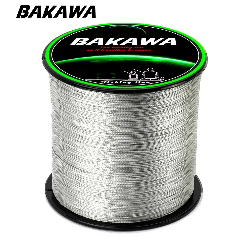 BAKAWA 300M 4 Strands Braided Fishing Line Multifilament 100% PE Japanese technology Super strong Fly Fishing Line