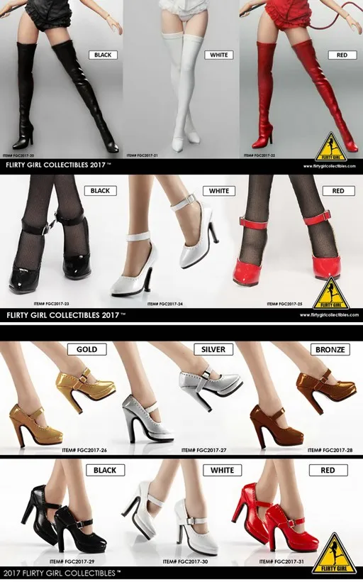 1/6 scale figure accessories Female Boot High-heeled shoes for 12