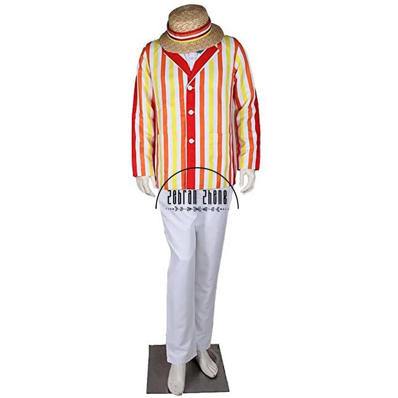 

New Arrival Custom Made Mary Poppins Bert Jacket Adult Movie Cosplay Costume For Halloween Party Free Shipping