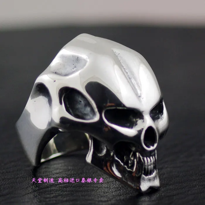 

Crazy skull pig thai silver ring New 925 sterling silver skull silver ring man's silver ring