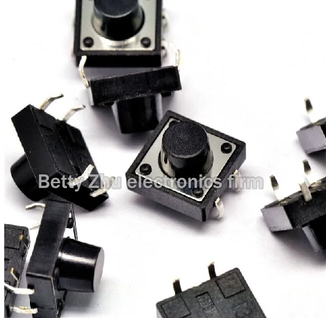 

1000PCS/LOT 12 * 12 * 8MM touch switch shrapnel Vertical 4 feet of good quality micro-switch