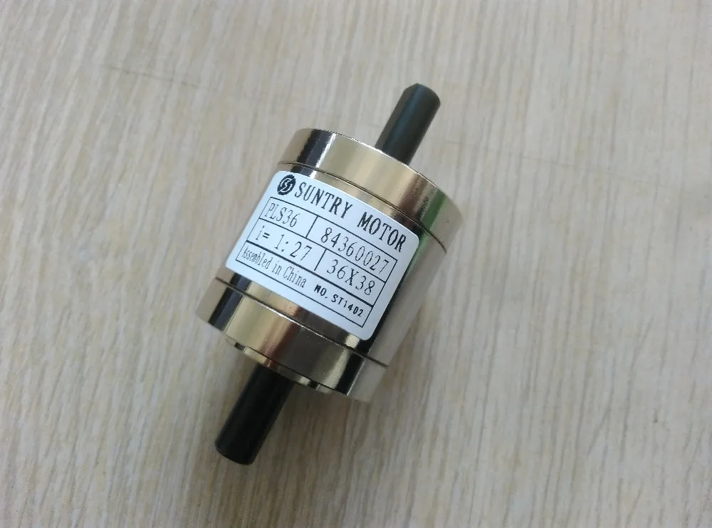 36mm Dual Shaft Planet Speed up or Speed Reducer Gearbox 1:51 1:71 1:100 Double Axis Planet Gear PLS36