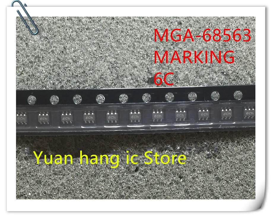 

10pcs 100% new and orginal MGA-68563-TR1G MGA-68563 MGA68653 MARKING 6C SOT-363 IC