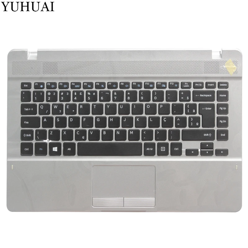 

New BR laptop keyboard for samsung 370E4J 370E4K Brazil keyboard with touchpad palmrest