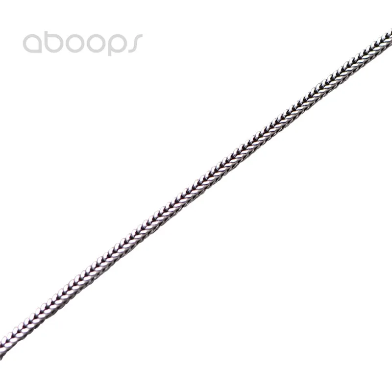 

Vintage 925 Sterling Silver Foxtail Chain Necklace for Men Women,1.6mm,Free Shipping