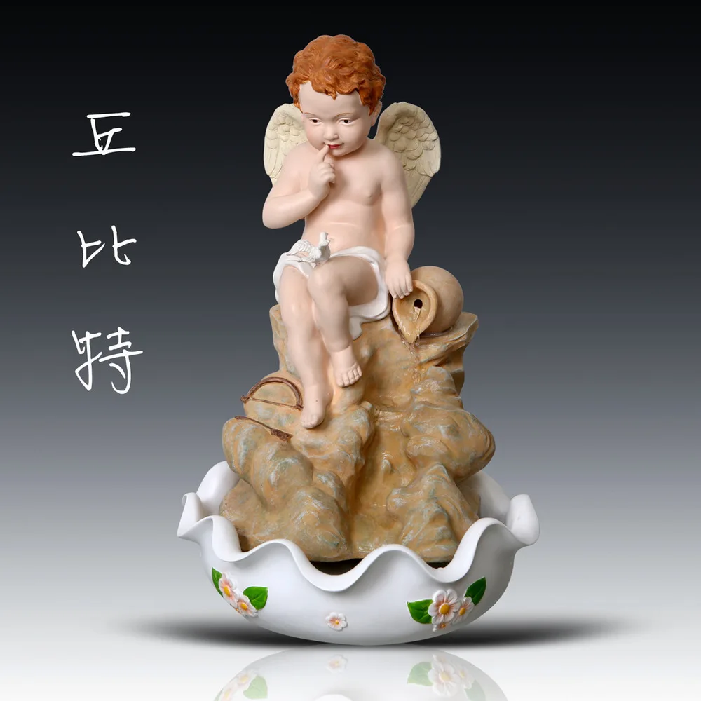 Factory direct European creative resin angel ornament ornaments creative gifts Cupid living room display technology