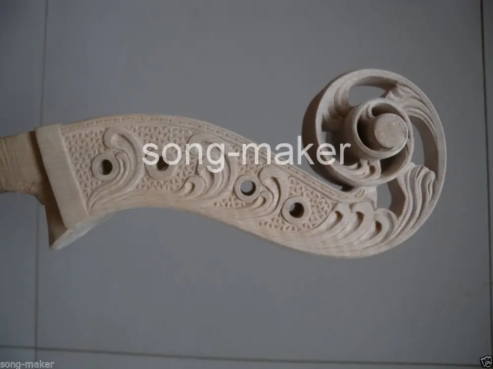 

4/4 New Cello Neck Openwork pattern Head Hand Carve High Quality