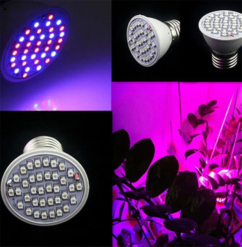 Led Grow Lights 3W E27 Bulbs Full Spectrum uv seedling Lamp for plants indoor luz cultivo Vegetable Flower Greenhouse grow tent