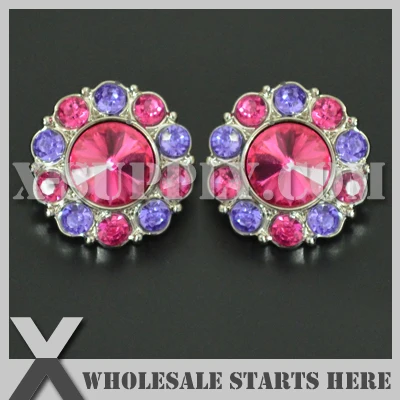 

Color Option: RB1006AM #86~#102 Round Plastic Acrylic Rhinestone Button for Flower Center,Headband