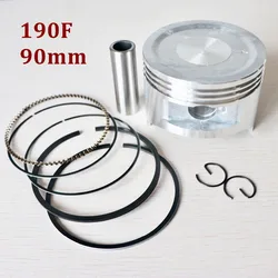 90MM PISTON RINGS PIN CLIPS KIT for 190 Gasoline ENGINE Replacement Parts