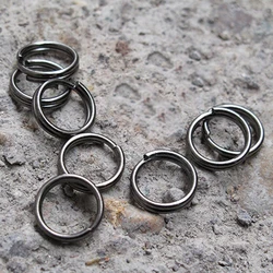 10PCS 10mm Diameter Split Key Ring Ultra Small Alloy Keychain Metal Wire Circle Keyring Creative DIY Accessories J079