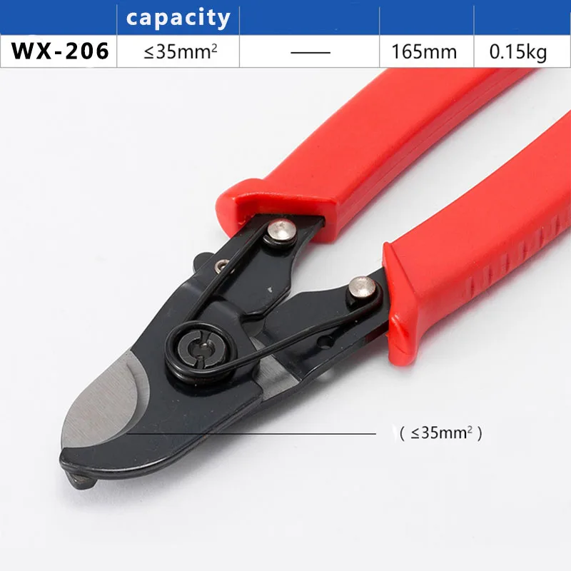 Mini Cable Cutter Copper Aluminum Cable shear Cutting Plier Electric Hand Tools 35MM2 Cable Wire Stripper