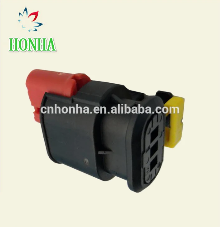 Free shipping 3 Way Auto Ignition Coil Connector Automotive Waterproof Electrical Sensor Socket Plug connector 284425-1 AMP Tyco