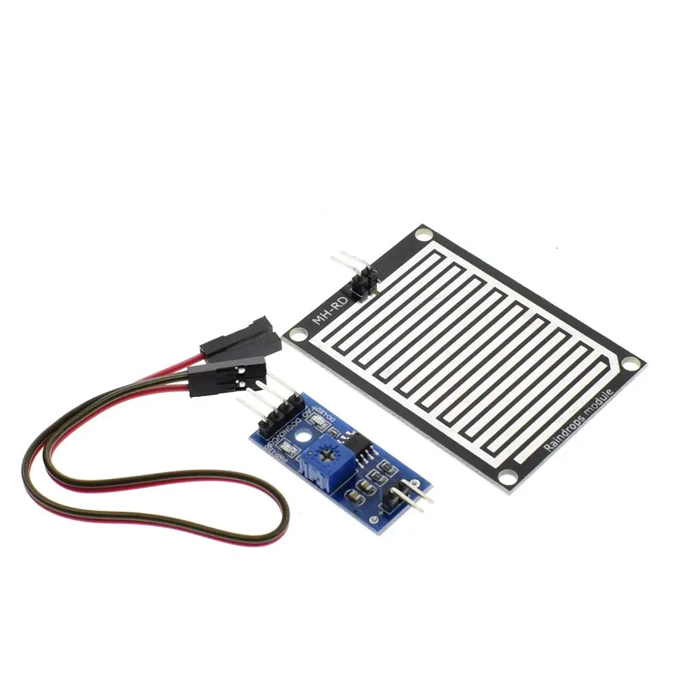 Students use 0-5V Analog output Rain Sensor module