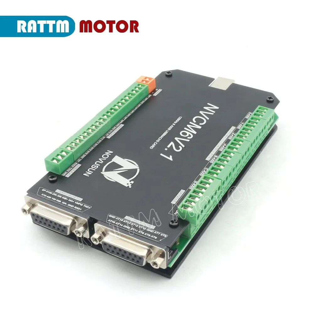 Controle de movimento, 6 eixos, 200khz, nvcm, usb, placa de controle, cnc, roteador, motor de passo, servomotor do motor rattm