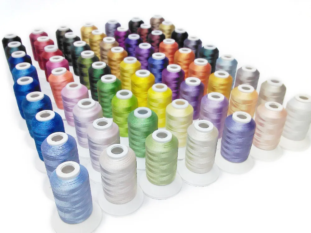 63 Different Brother Colors Embroidery Machine Thread 550Y each for Sewing Embroidery Quilting