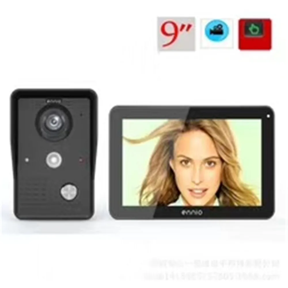 9 Inch Touch Screen Wireless WIFI Doorbell 1000TVL Intercom Video Door Phone