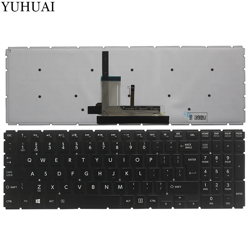 New keyboard for Toshiba Satellite P50-C P50D-C P50T-C black US/UI Laptop Keyboard PK131NM2B05 Backlight