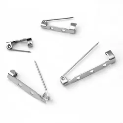 20pcs Stainless Steel Brooch Accessories 14 17 19 25 32mm Safety Pins Jewelry Settings Wedding Needles DIY For Clothes Women Man