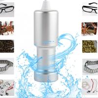 Mini Ultrasonic Cleaning Machine Watch EyeGlasses Dishes Cleaner Sonic Fruit Vegetable Jewelry Teeth Denture Tableware Bath Trip