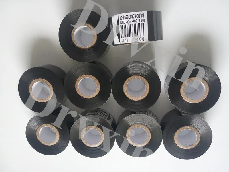 

Coding machine Ink Ribbon Black 30mmx100m For thermal transfer plastic and paper Date Printer HP-241, HP-241B,241B.241S.TJ-08