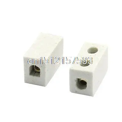 2 Pcs 1W2H High Temperature Porcelain Ceramic Terminal Block 5A 110-600V