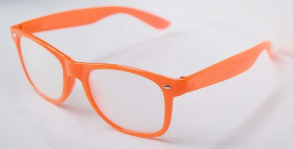 Orange Glow In The Dark Eyewear Frame  Fireworks Glasses With Heart Lens