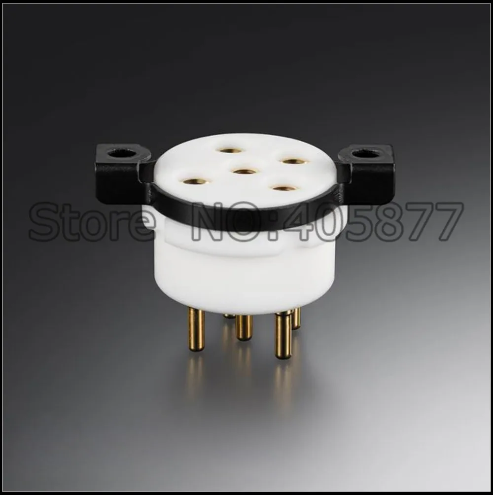 2PCS 5pin B5 Base PTFE Tube Socket For PX25, PX4, ML4 Gold Plated Machined Brass Feet