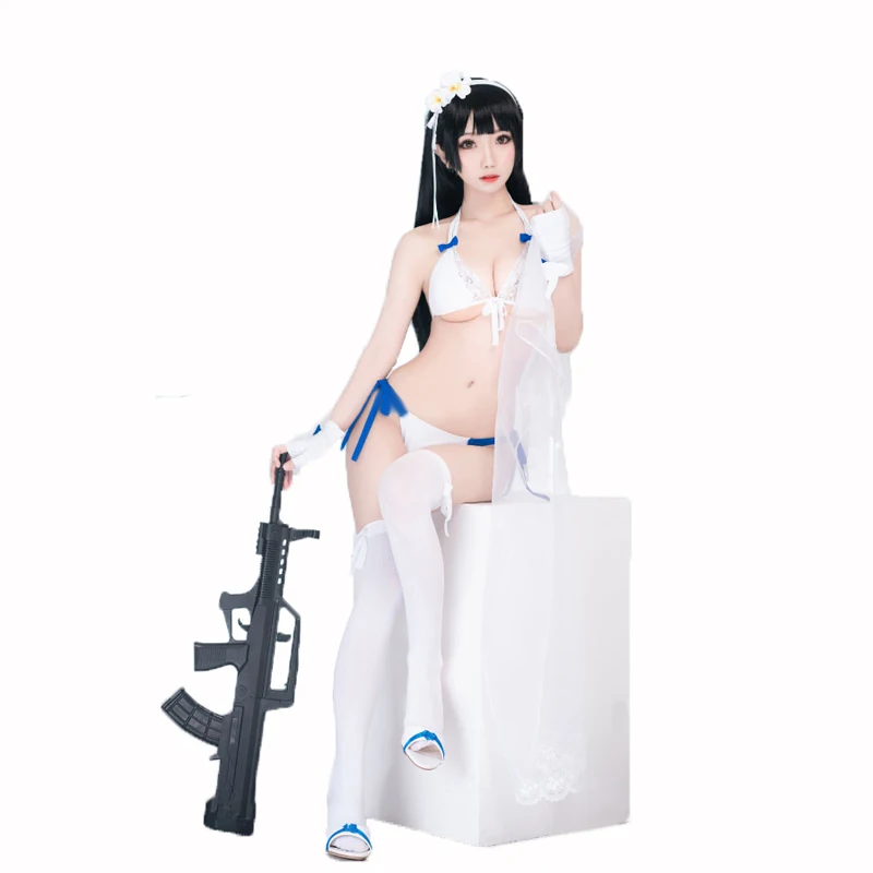 Traje de baño para niñas, traje de Cosplay de 95 estilos con accesorios